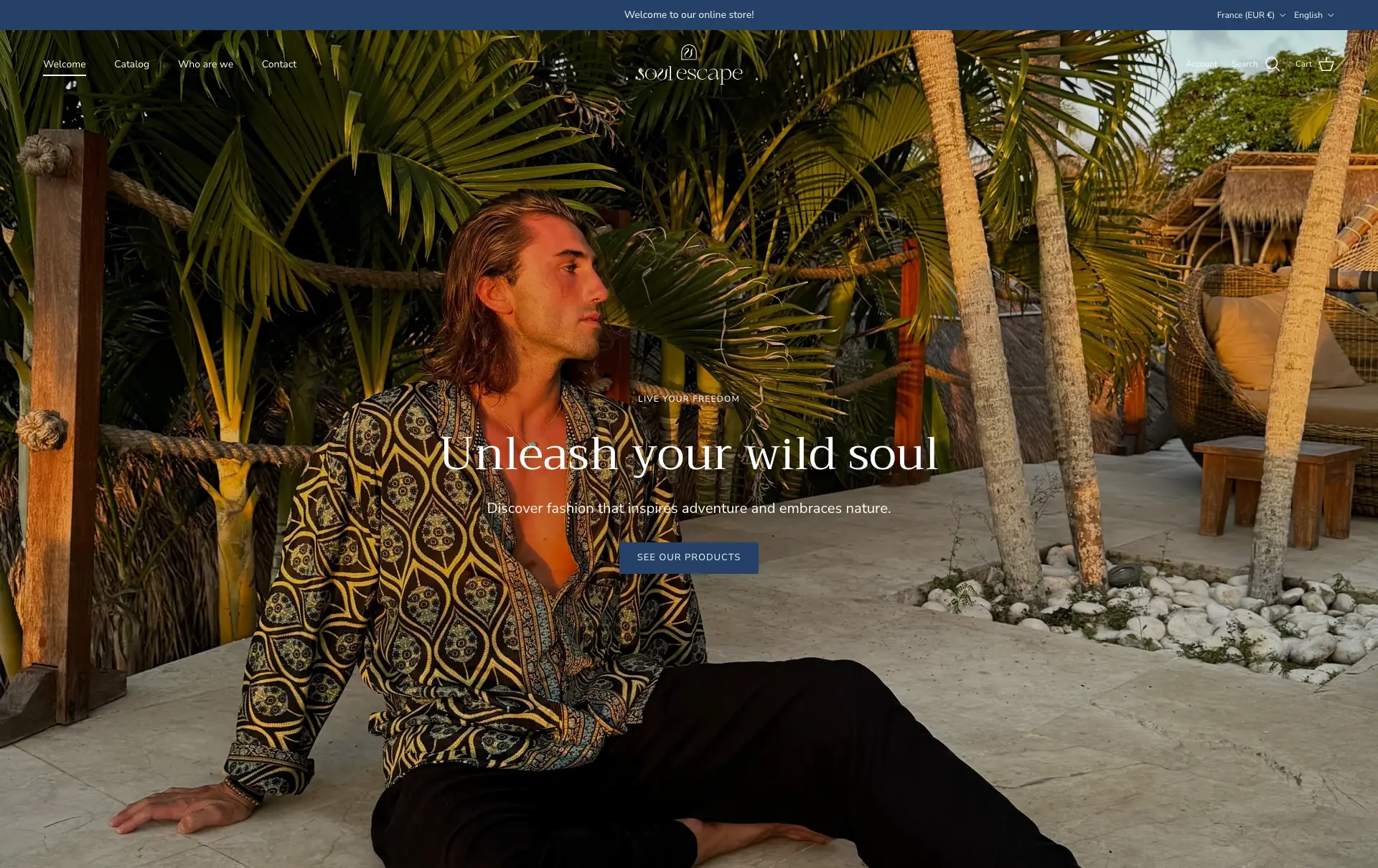 Accueil de Soul Escape, photographie pleine page