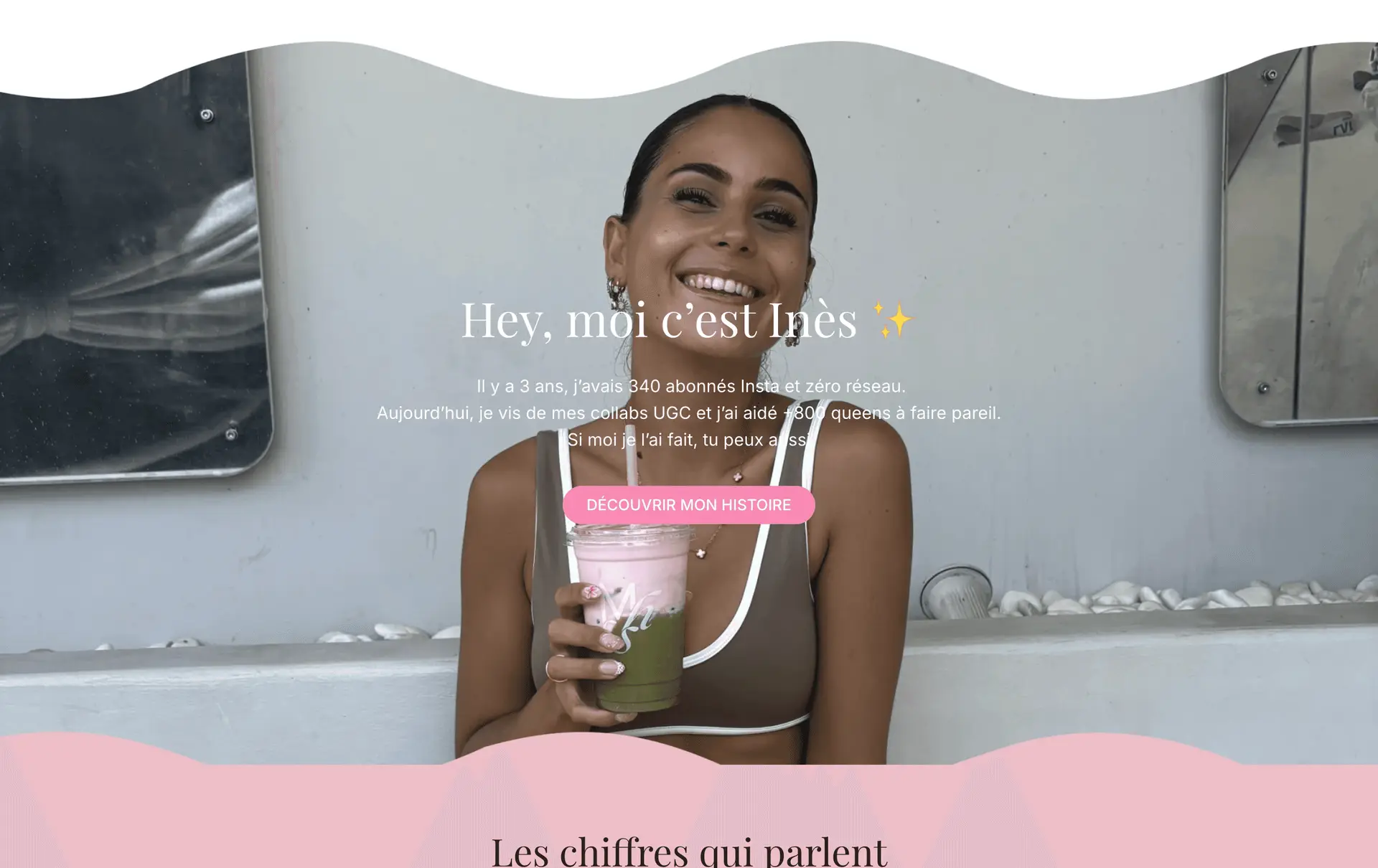 Section de présentation de la fondatrice de YouGC Academy